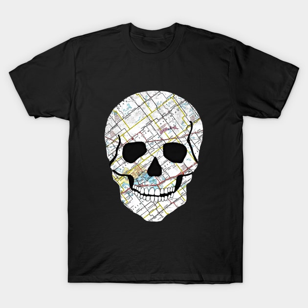 Skull Map T-Shirt by Kyko619